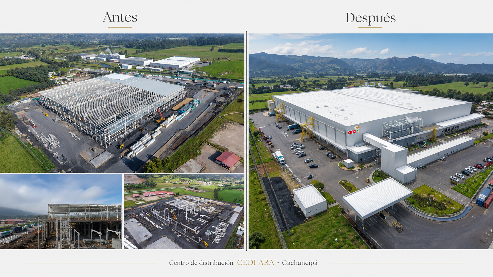 Centro de Distribución Cedi Ara — antes y después — fotografía 1